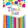 Bright & Bold Thank You Notes 8CT 2 Bright &Amp; Bold Thank You Notes 8Ct