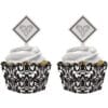 Ever After Cupcake Wraps w/Picks 12CT