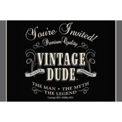 Vintage Dude Invitations 8CT
