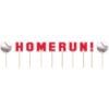 Homerun Baseball Cup Cake Picks 2 Homerun Baseball Cup Cake Picks