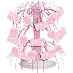 It's A Girl Gingham Cascade Centerpiece