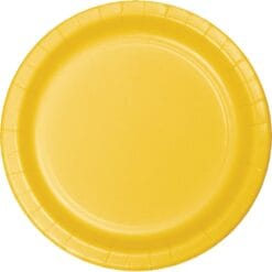 SB Yellow Plate Paper RND 10" 24CT
