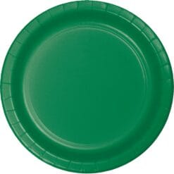 E Green Plate Paper RND 10" 24CT