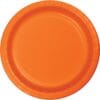 Orange Plate Paper Rnd 10&Quot; 24Ct