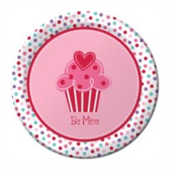Heart Cupcake Plates 7" 8CT