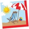 Beach Play Napkins Beverage 18CT