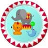 Circus Time Plates 7&Quot; 8Ct