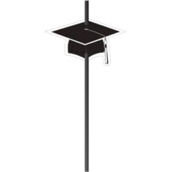 Grad Black Straws w/ Cap Attachment 6CT