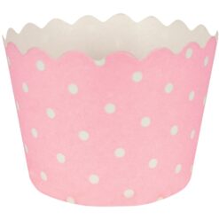 Baking Cups w/Polka Dots Clasic Pink