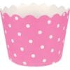 Baking Cups W/Polka Dots Candy Pink