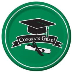 Green Grad Plates 9" 18CT