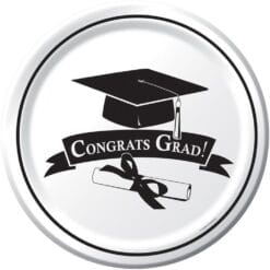 White Grad Plates 7" 18CT