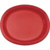 Classic Red Platter Oval Ppr 10&Quot;X12&Quot; 8Ct