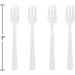 Forks Mini Clear 24Ct