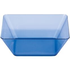 Translucent Blue Bowl PL SQR 5" 4CT