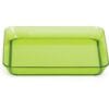 Translucent Green Plates 5" PL SQR 8CT