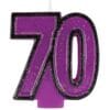 Glitter Candle 70yo