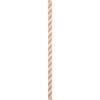 Orange/White Stripe Paper Straws 24Ct