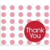 Red Dots Thank You Notes 8CT