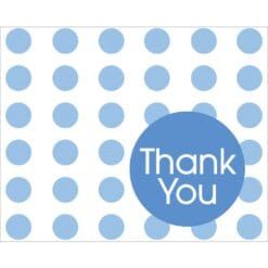 True Blue Dots Thank You Notes 8CT