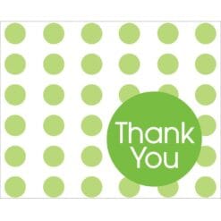 Fresh Lime Dota Thank You Notes 8CT
