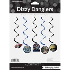 Space Blast Dizzy Danglers 5Ct
