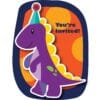 Little Dino Party Invitations 8CT