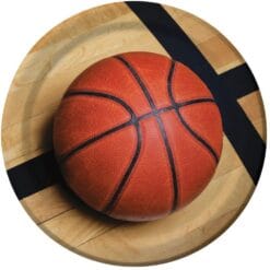 Basketball Fanatic Plates 9" 8CT