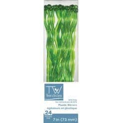 Stirrers PL Wvy SHP TRNS/Green 24CT