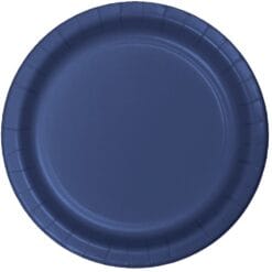 Navy Plate Paper 9" 24CT