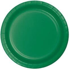 E Green Plate Paper 7" 24CT