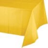 SB Yellow Tablecover 54X108 Plastic