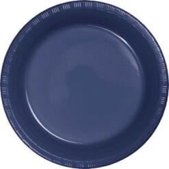 Navy Plate Plastic, 10" 20CT