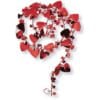 Garland Wire Red Hearts 12FT 2 Garland Wire Red Hearts 12Ft