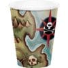 Pirate'S Map Cups Hot/Cold 9Oz 8Ct