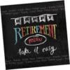 Retirement Chalk Napkins Lunch 16CT