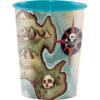 Pirates Map Plastic Favor Cup 16oz 1 Pirates Map Plastic Favor Cup 16Oz