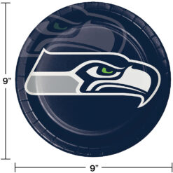 Seattle Seahawks Plates Dinner 9&Quot; 8Ct