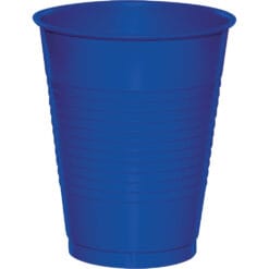 Cobalt Blue Cups Plastic 16oz 20CT