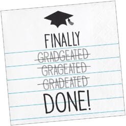 Finally Done Grad Napkins Beverage 16CT