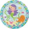 Mermaid Friends Plates Rnd 9&Quot; 8Ct