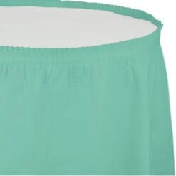 F Mint Tableskirt Plastic 29"x14FT