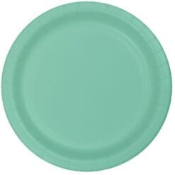 Fresh Mint Plate Paper 7" 24CT