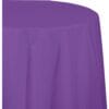 Am Purple Tablecover RND 82" Plastic