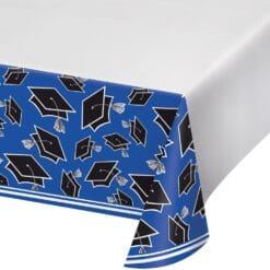 Blue Grad Tablecover Plastic 54x102