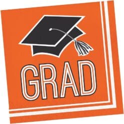 Orange Grad Napkins Lunch 36CT