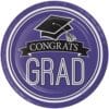 Purple Grad Plates Lunch 7" 18CT