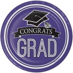 Purple Grad Plates Lunch 7" 18CT