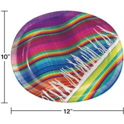 Serape Oval Platter 8CT