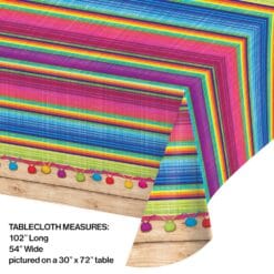 Serape Tablecover Pl 54"x102"
